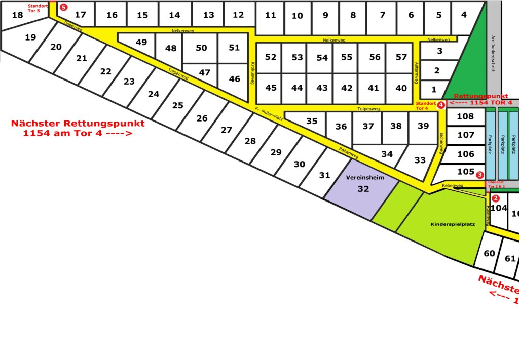 Gartenanlage Lageplan Kleingartenverein / Am Junkertschritt