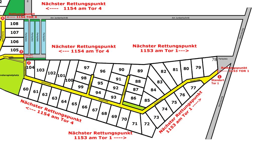 Gartenanlage Lageplan Kleingartenverein / Am Junkertschritt